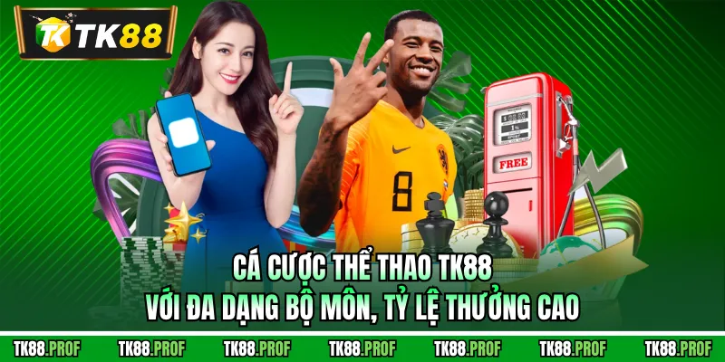 Cá cược thể thao TK88 với đa dạng bộ môn, tỷ lệ thưởng cao