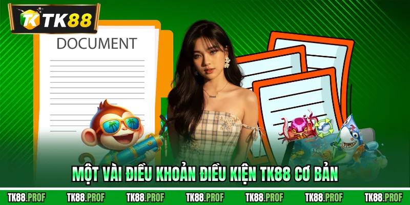 Một vài điều khoản điều kiện TK88 cơ bản