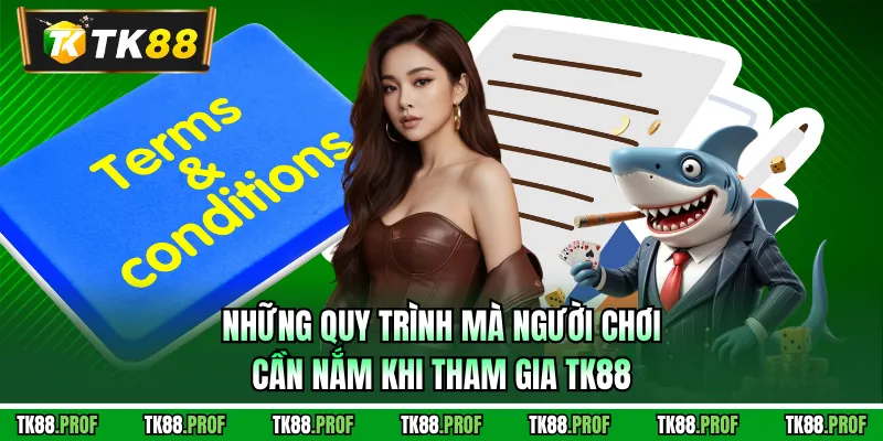 Những quy trình mà người chơi cần nắm khi tham gia TK88